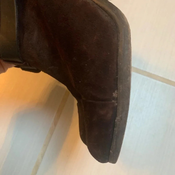 Rag and  Bone Brown Suede Harrow Ankle Booties 37 - Picture 10 of 16